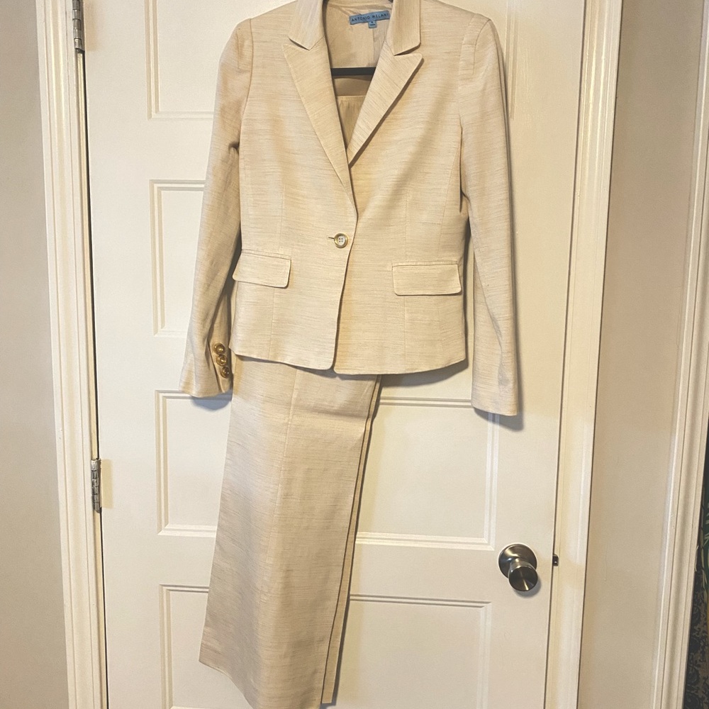 Two Piece Linen Blend Suit by Antonio Melani